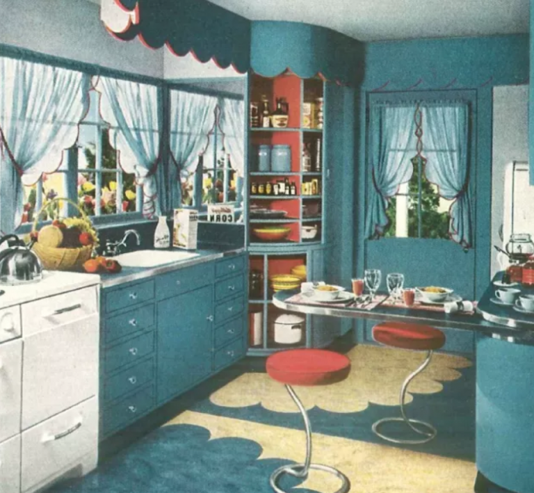 The Past And Future Of Kitchen Cabinets Cabinet Floor DIRECT   1930s 768x709 